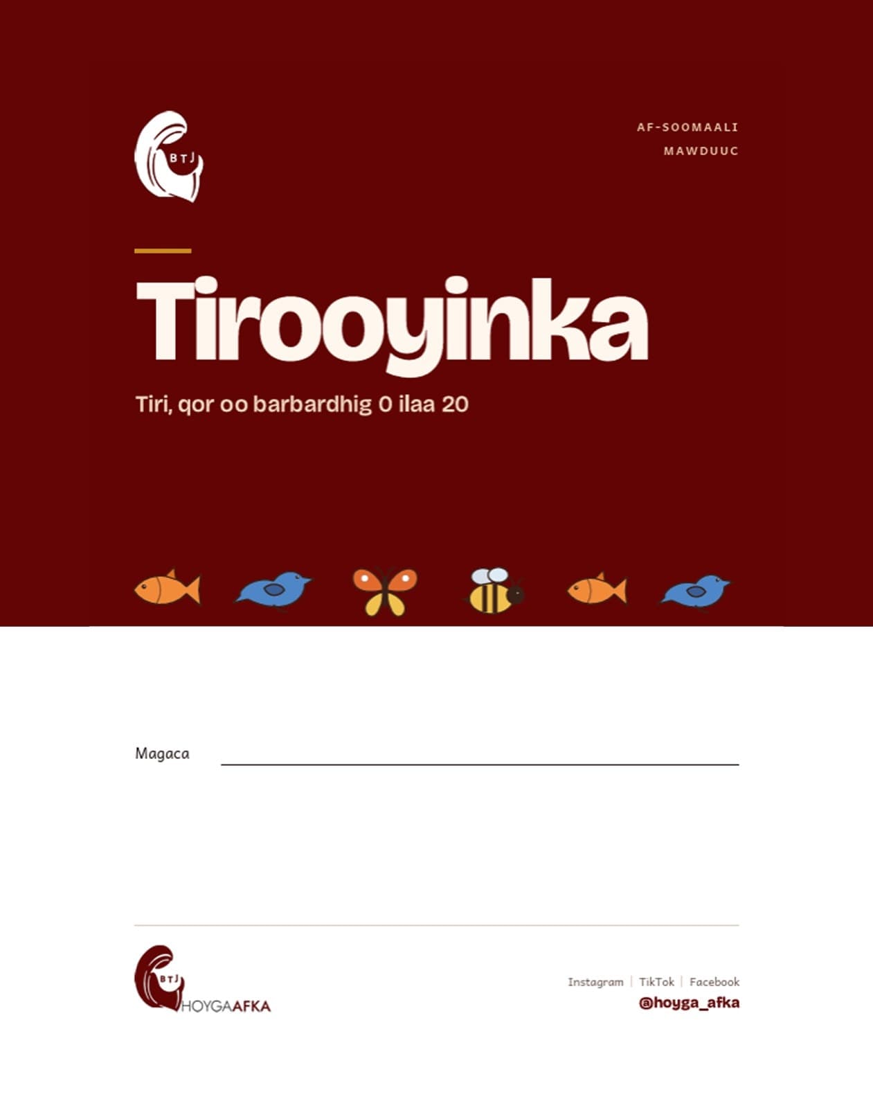Tirooyinka - Øvelseshæfte